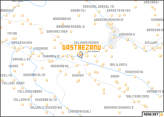 map of Dast Bezānū