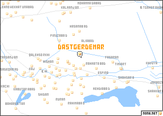 map of Dastgerd-e Mār