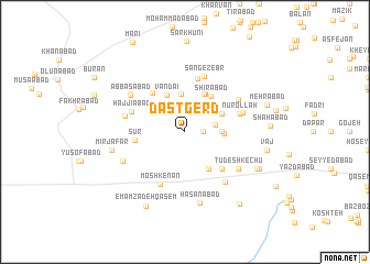 map of Dastgerd