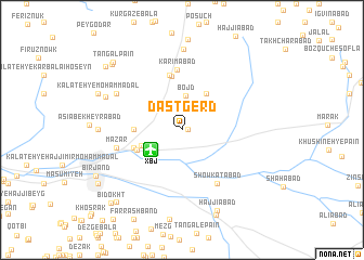 map of Dastgerd