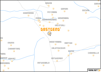 map of Dastgerd