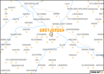 map of Dastjerdeh
