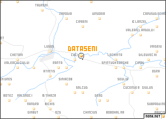 map of Dătăşeni