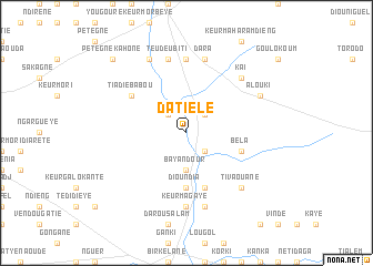 map of Datiélé