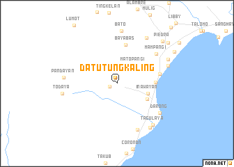 map of Datu Tungkaling