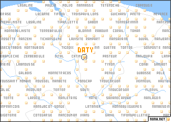 map of Daty