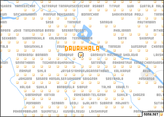 map of Dauākhala