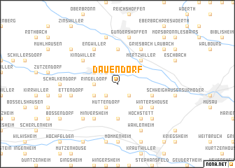 map of Dauendorf
