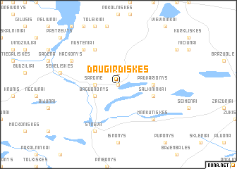 map of Daugirdiškės