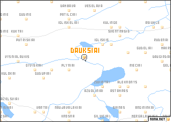 map of Daukšiai