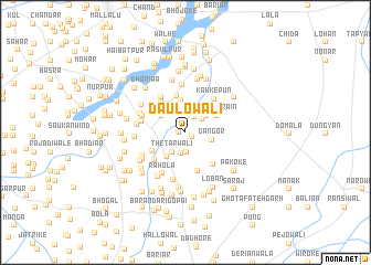 map of Daulowāli