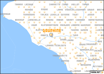 map of Dauphine