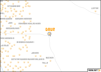 map of Daur