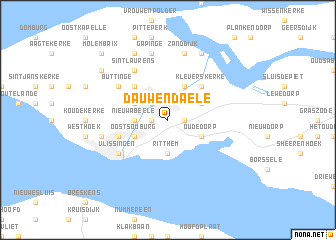 map of Dauwendaele