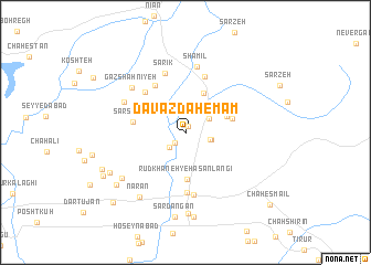 map of Davāzdah Emām