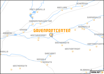 map of Davenport Center