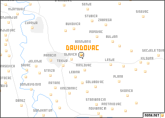 map of Davidovac