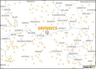 map of Davidovce
