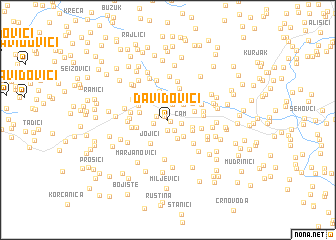 map of Davidovići