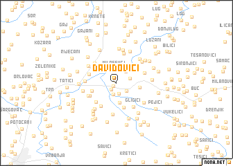 map of Davidovići