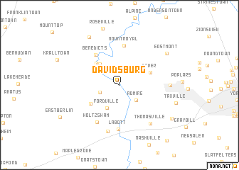 map of Davidsburg