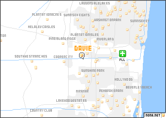 map of Davie