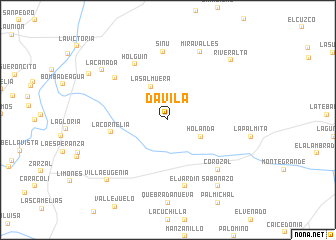 map of Dávila