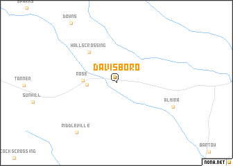 map of Davisboro
