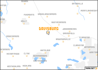 map of Davisburg