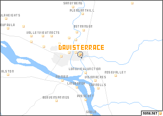 map of Davis Terrace