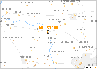 map of Davistown