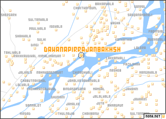 map of Dawāna Pīr Rājan Bakhsh