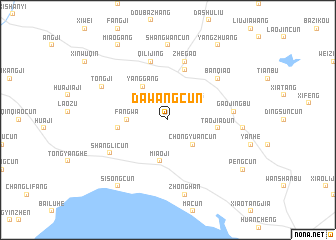 map of Dawangcun