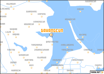 map of Dawangcun