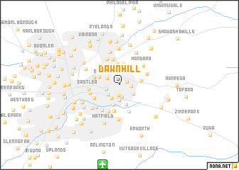 map of Dawn Hill