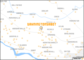 map of Dawnington Sabot