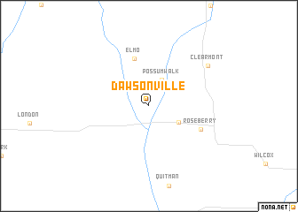 map of Dawsonville