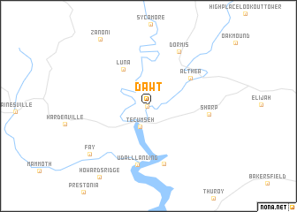 map of Dawt