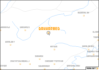 map of Dawwār Bed