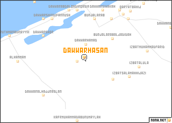 map of Dawwār Ḩasan