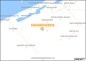 map of Dawwār Khamīs