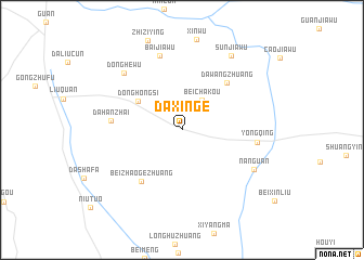 map of Daxinge