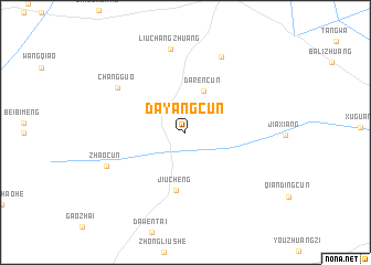 map of Dayangcun