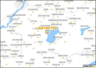 map of Dayantou