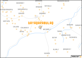 map of Dǝyǝqarabulaq