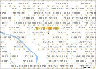 map of Dayārāmpur