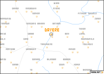 map of Dayéré