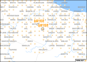 map of Dayer