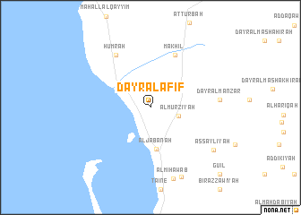 map of Dayr al ‘Afīf