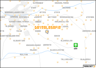 map of Dayr al ‘Aşāfīr